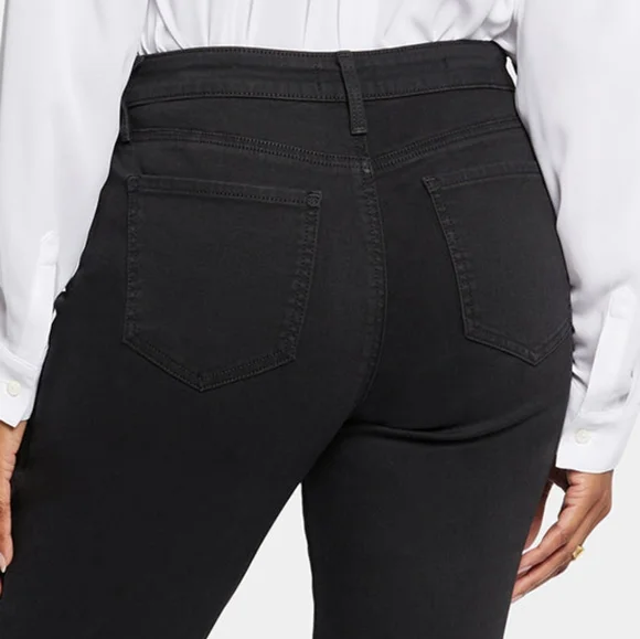 NYDJ Margot Girlfriend Black Jeans Cool Embrace Lift Tuck Rolled Cuffs Size 18W - Picture 11 of 13